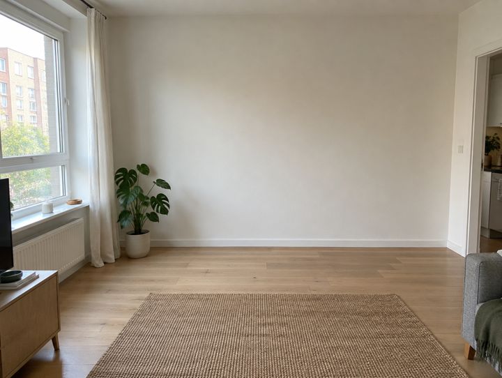 A phone photo of the living room